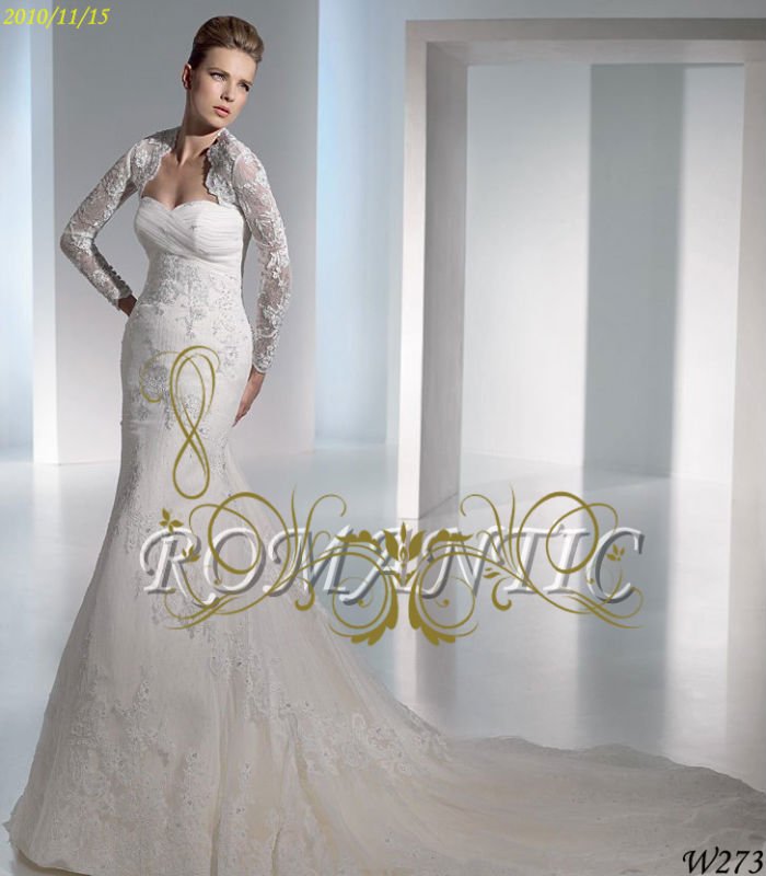 W273 High quality strapless mermaid wedding dresses