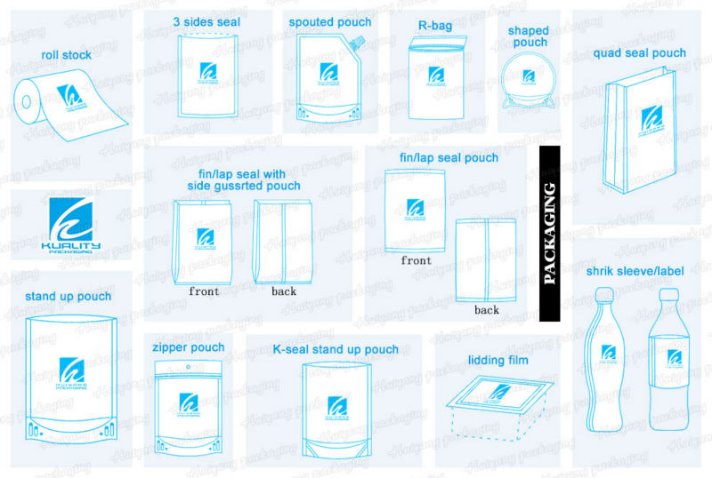 High quality Nestle dark chocolate packaging plastic food bag