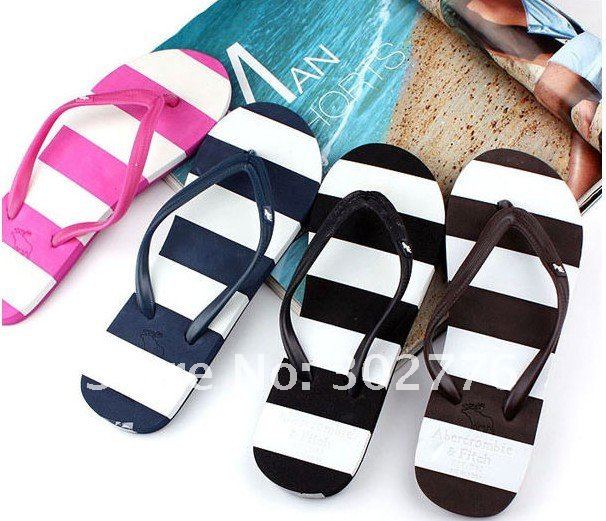 Free shipping indoor slippers,women's shoes, new fashion slippers, stipe shoes promotion gift