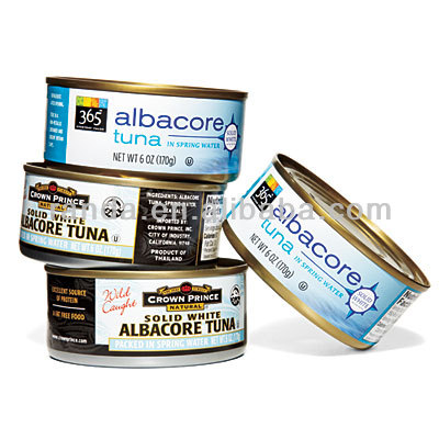 Empty tin cans - canned tuna