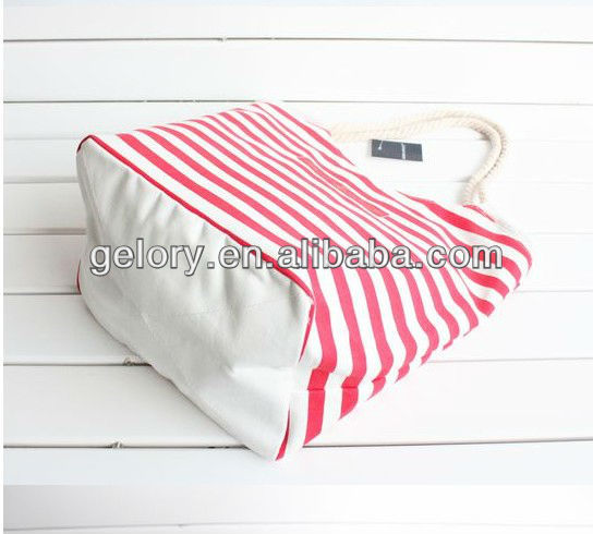 custom printed canvas tote bags for stripes cotton rope handle,small ...