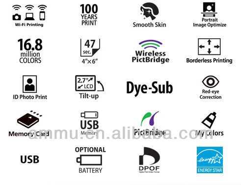 Canonselphyプリンタのワイヤレスwi-ficp900コンパクトフォトプリントjepgs白い色問屋・仕入れ・卸・卸売り