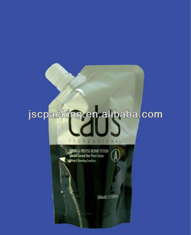 500ml stand up spout bag for red wine pacakge with spout