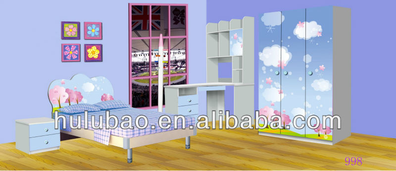 Niños muebles de dormitorio conjunto barato niñas cama/juego de ...