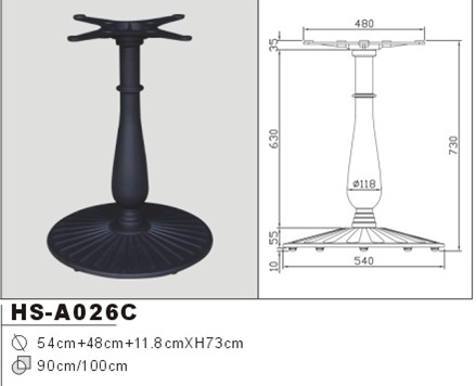 アンティークhs-a026c鋳鉄レストランテーブルベーステーブルの足継手仕入れ・メーカー・工場