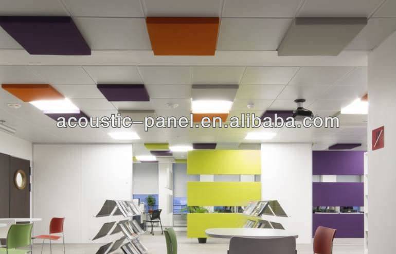Handing Fabric Covered Panel Suspend Acoustical Panel Acoustic