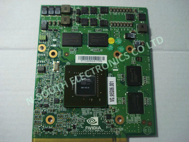 NVidia Geforce 9700MGT 9700M GT G96-750-A1 NB9E-GE DDR3 512MB MXMのIIIビデオカードのために真新しい問屋・仕入れ・卸・卸売り