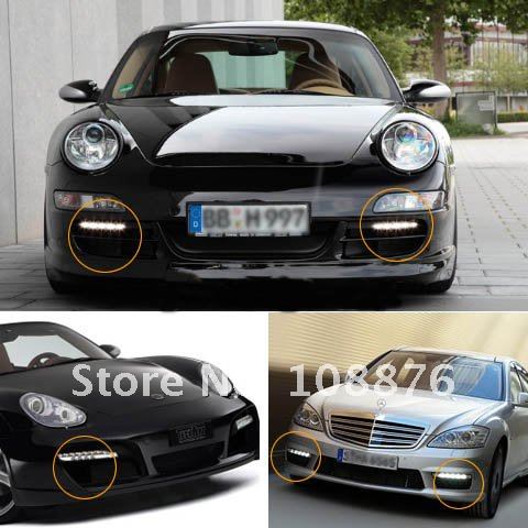 7 shape led daytime running lights for BenZ is anti-vibration and waterproof