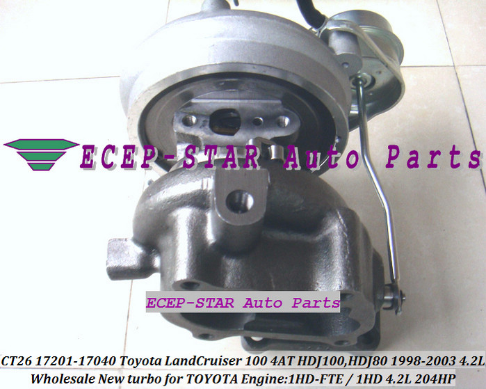CT26 17201-17040 Toyota Land Cruiser 100 4AT HDJ100 1HD-FTE 1HD FT-HDJ80 1998-2003 4.2L 204HP Turbocharger - (4)