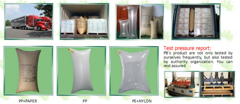 袋クラフト紙ダンネージを膨張させる方が簡単コンテナ用/再利用可能なコンテナエアバッグ仕入れ・メーカー・工場