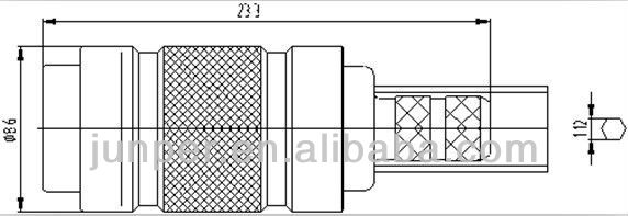 Cc4( 1.0/2.3) 75オームストレートオスsyv-75-2-2ケーブル圧着rfコネクタのための仕入れ・メーカー・工場