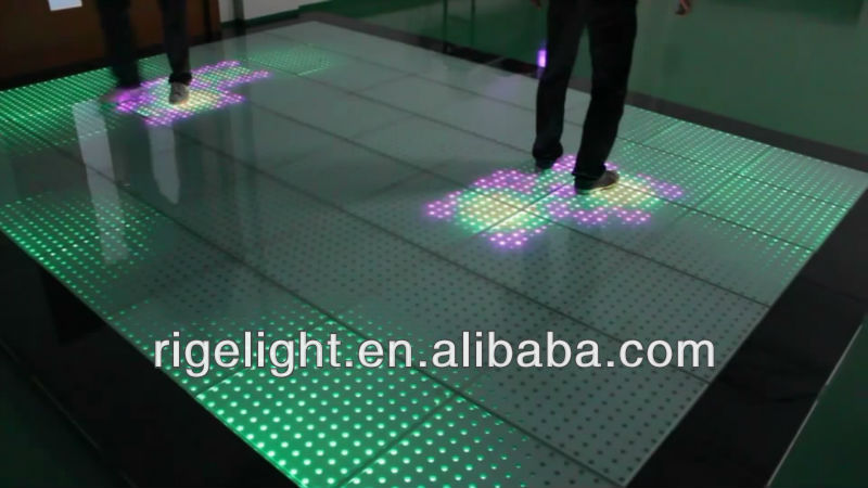 P42 LED sensitive Dance Floor/interactive dance floor&LED Dance Floor