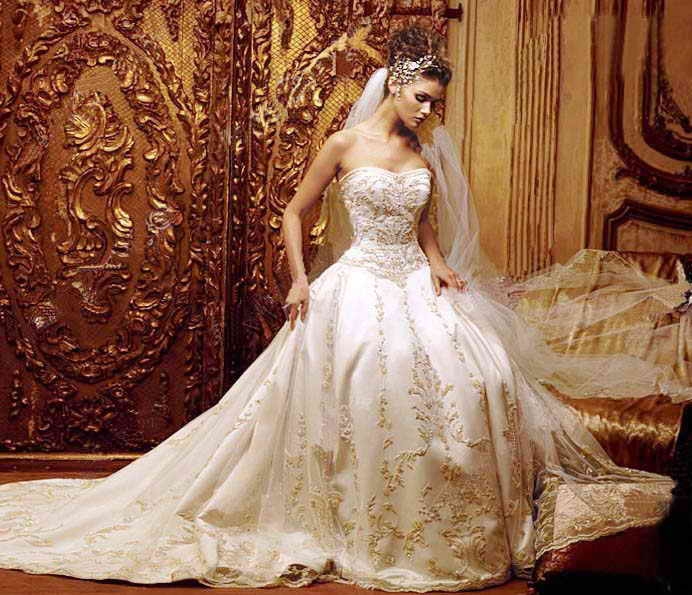 Cream colored wedding dresses