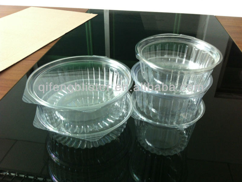 small round clear plastic containers