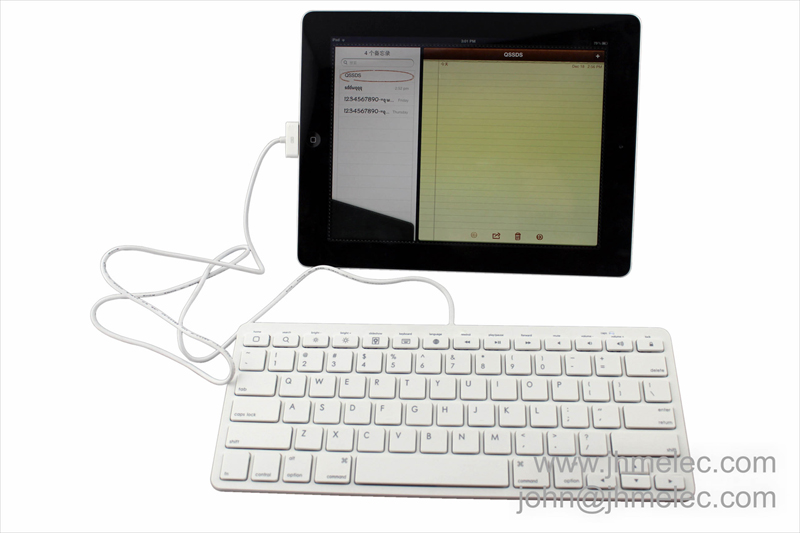 APPLE認定資格/教育機関向けiPad用有線接続キーボード「Wired Keyboard for iPad」問屋・仕入れ・卸・卸売り
