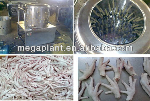 2014 hot selling automatic industrial chicken paw peeling machine