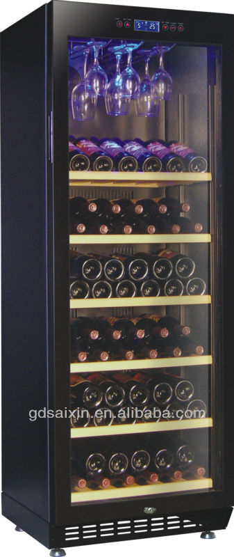 完全なガラスのドア86ボトルワインクーラー、 kegeratorワイン、 srt-128飲料クーラー問屋・仕入れ・卸・卸売り