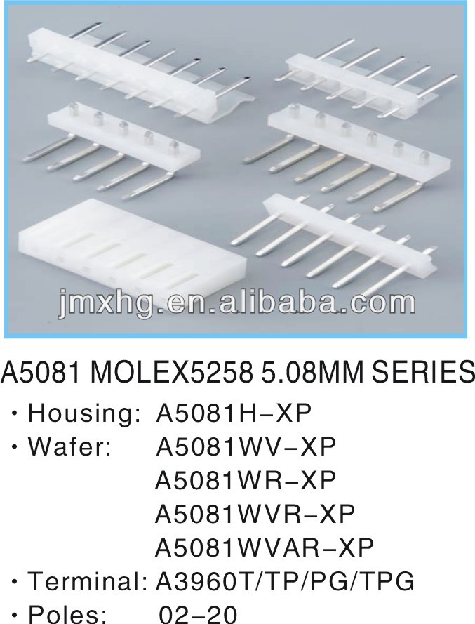 Hsga5081molex3.96mmterwf5081-tp01自動車ハウジングコネクタ仕入れ・メーカー・工場