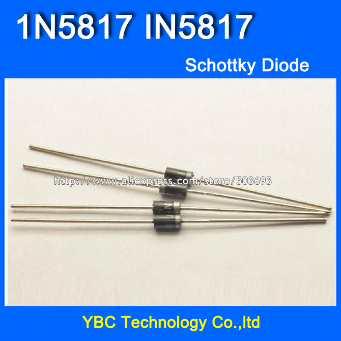1000pcs/lot 1N5817 IN5817 1A/20V Schottky Diode|diode series|diode ...