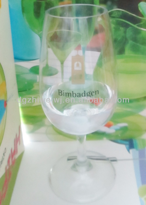 2014 newest style hand made champagne glass with cartoon