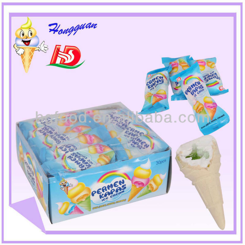 Decorative marshmallow of ice cream cone