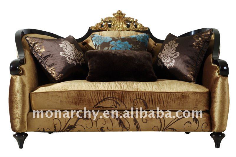 君主制v601-4木材彫刻が施された家具のソファセット仕入れ・メーカー・工場