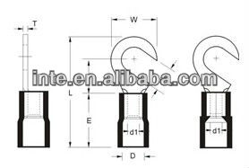 がフック端子を絶縁/hvフォーク端子タイプ仕入れ・メーカー・工場