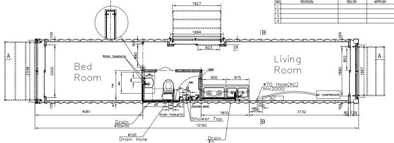 40' feet modified shipping container house design cost for sale, View 