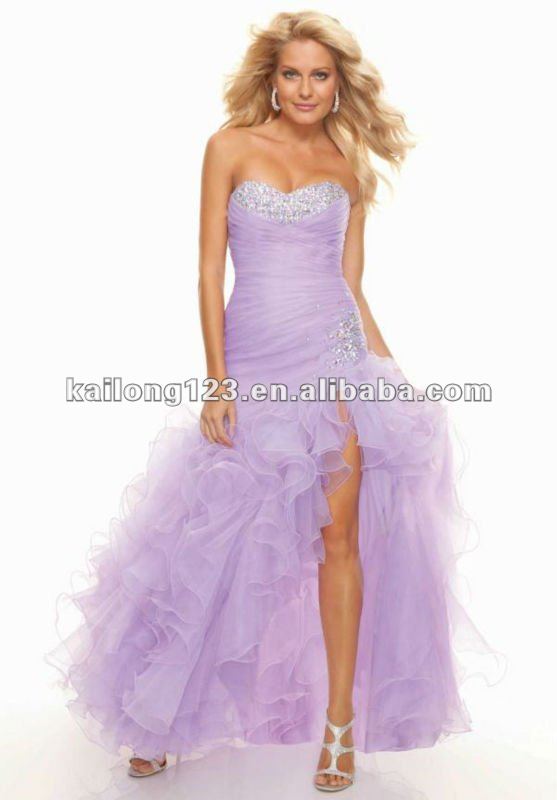 ... Light Aqua Lilac White Beaded Sweetheart Organza Fashion Prom Dress