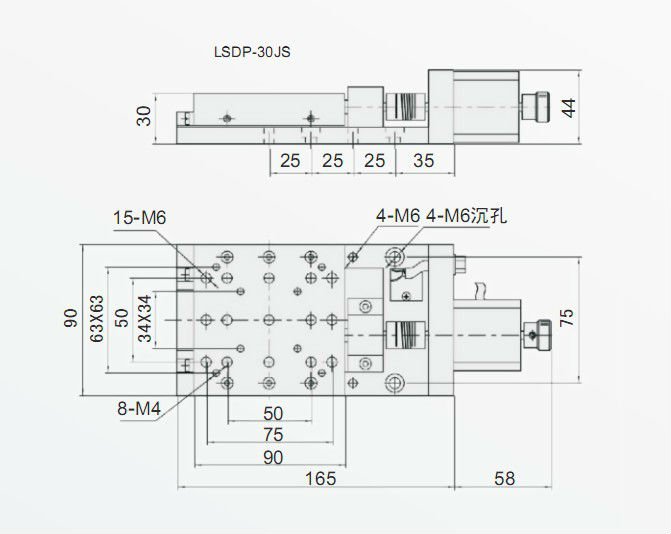 Lsdp- 30jsリニアステージにモーターを備えた問屋・仕入れ・卸・卸売り