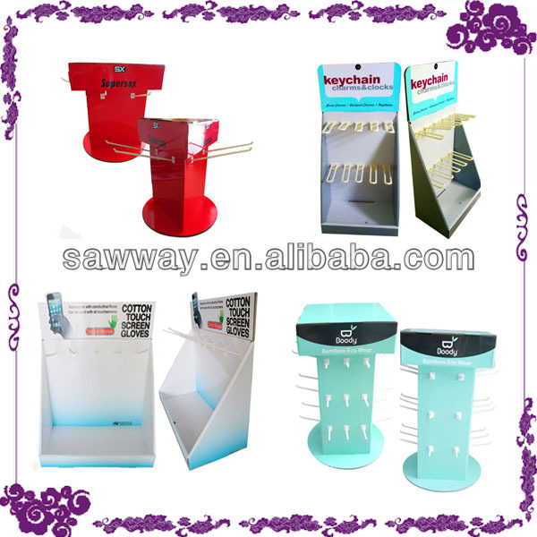 Cardboard Chewing Gum Corrugated Display Stand Paper Chewing Gum Display