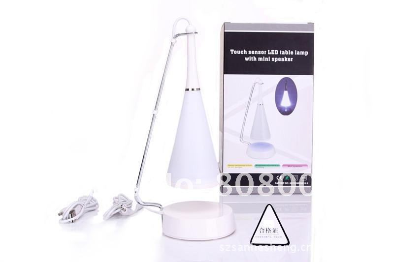 Wholesale 30pcs/lot New Arrival Touch Sensor LED Table Lamp with Mini Speaker Elegant Night Lamp Desk Light JNC-TL1118 Wholesale 30pcs/lot New Arrival Touch Sensor LED Table Lamp with Mini Speaker Elegant Night Lamp Desk Light JNC-TL1118