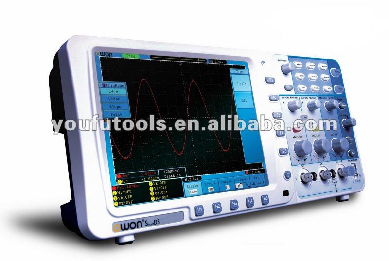Lcdhantekdso5102bm100mhzの深いメモリ帯域幅デジタルストレージオシロスコープ60mhz1gsa/s2チャンネル、 7問屋・仕入れ・卸・卸売り