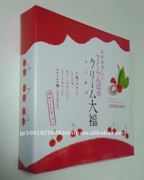 Japanese Mochi Sweets "Cream Daifuku of Cherry"