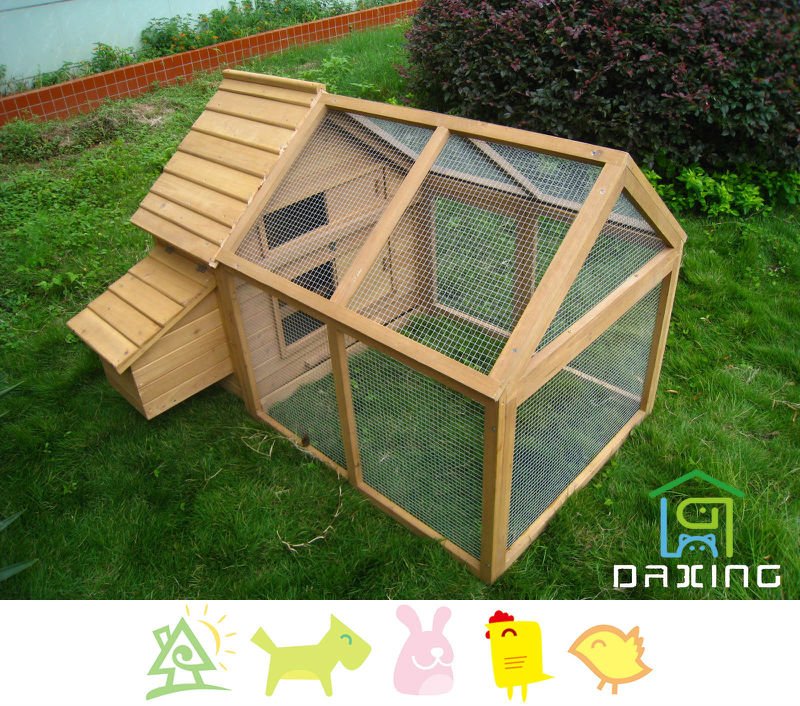 how to build a backyard chicken coop WOODEN CHICKEN HOUSE DXH001