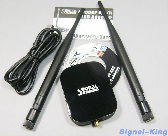 Signalking 999WG 48dBi 2000mW High Power Wireless 802.11b/g/n 150Mbps USB Wifi Adapter