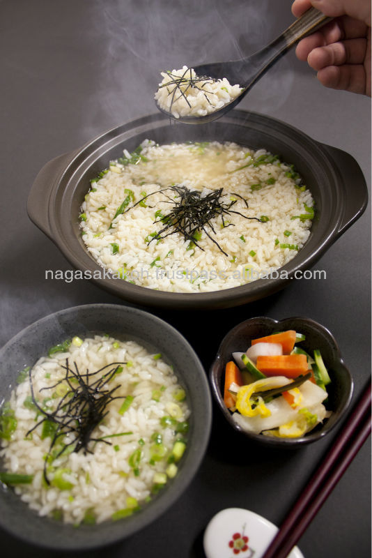 Japanese Zosui Soup; Source of rice porridge of the globefish in the retort pack - instant porridge