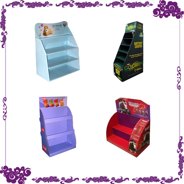 Cardboard Chewing Gum Corrugated Display Stand Paper Chewing Gum Display