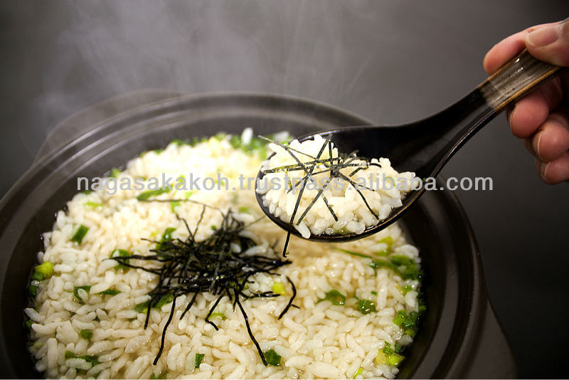 Japanese Zosui Soup; Source of rice porridge of the globefish in the retort pack - instant porridge