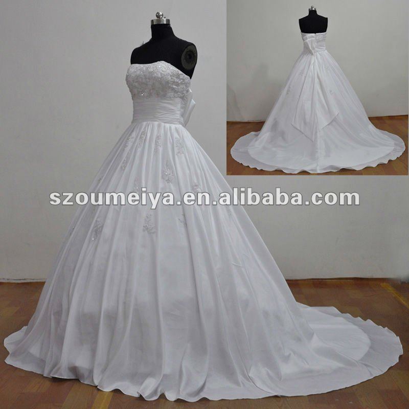 Free Shipping OUMEIYA ORW177 Ball Gown Butterfly Sash 2012 Wedding Dresses