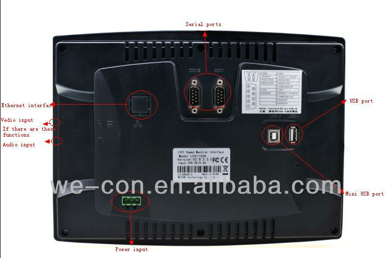 インチの安いwecon10.2hmi/hmiタッチ画面3番目持つ拡張シリアルポート問屋・仕入れ・卸・卸売り