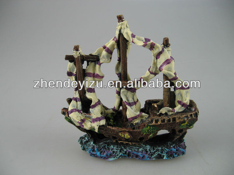 樹脂、 人工海賊wreckedship観賞魚の水槽のための装飾品仕入れ・メーカー・工場