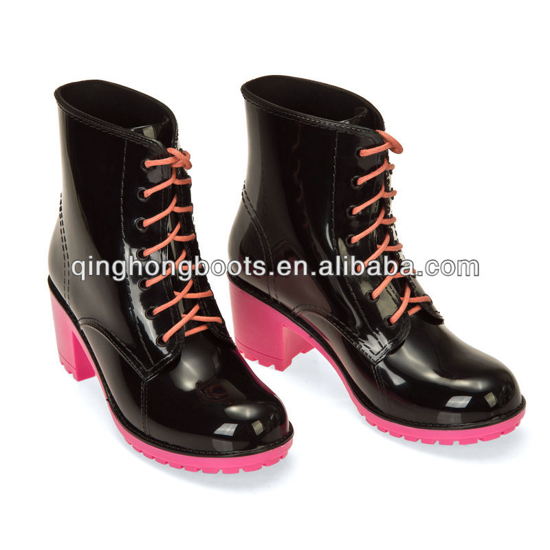 dripdropハイヒールのレインブーツをひもで締めるハイヒールのrainbootマーティン問屋・仕入れ・卸・卸売り