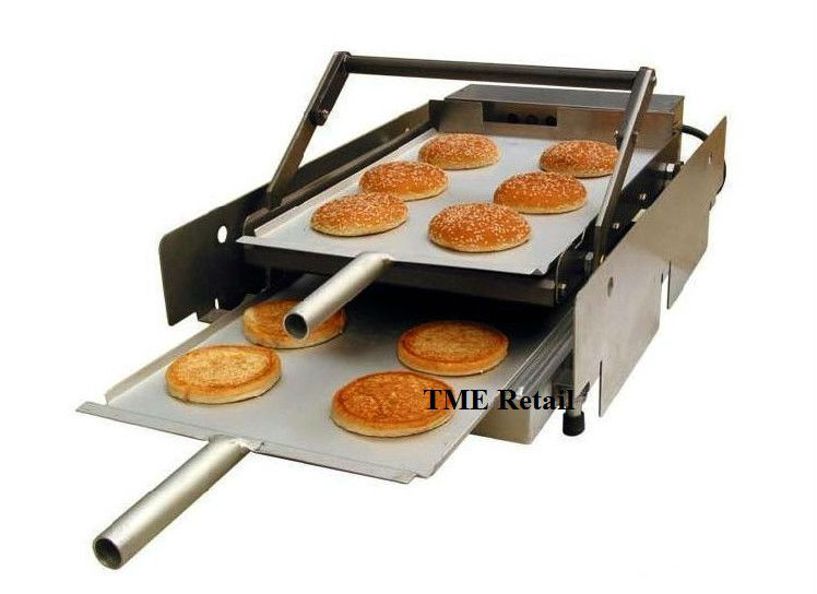 Electric steamed two layer commercial automatic hamburger machine