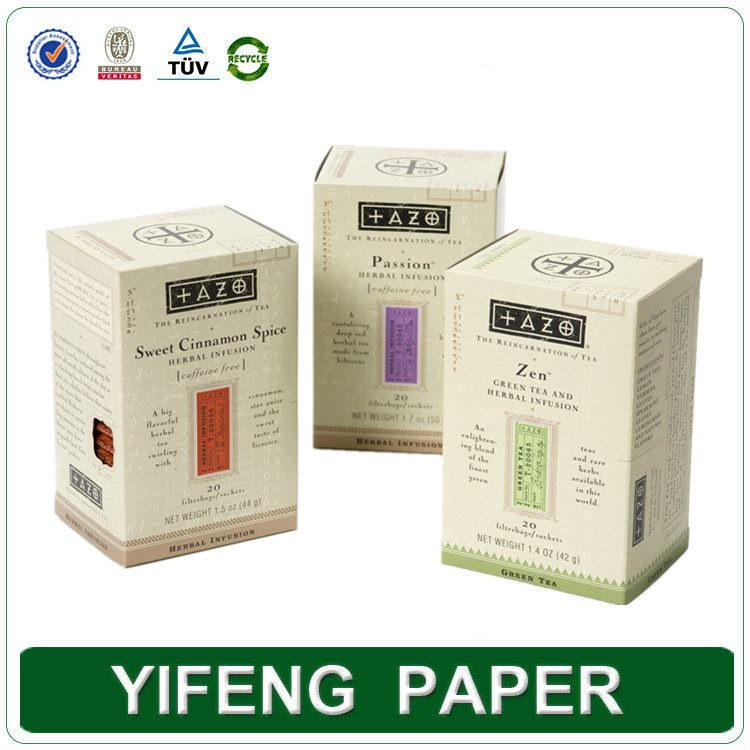 China wholesale folding custom hot sale cardboard paper tea box