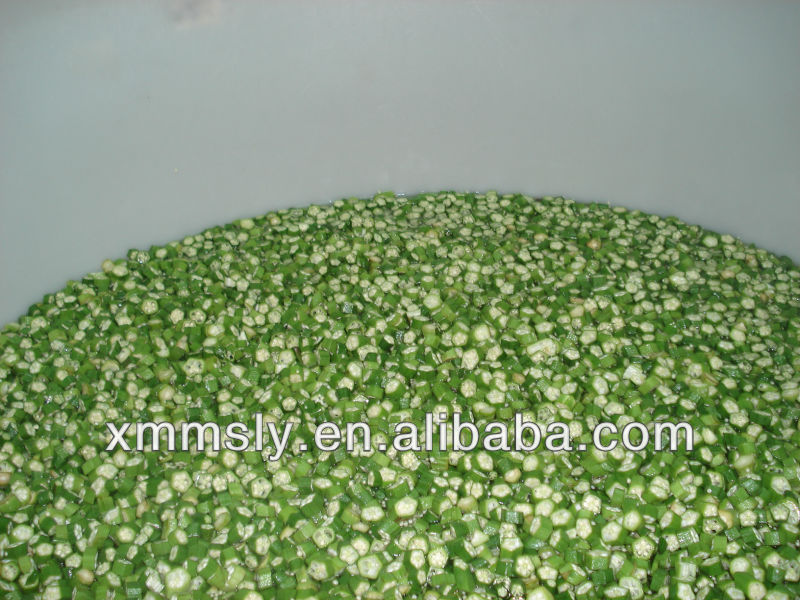 Bulk new crop frozen okra sliced