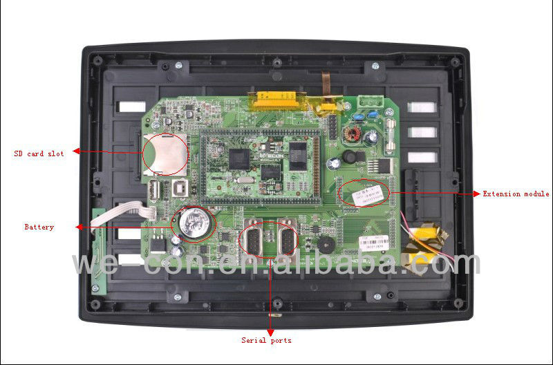 インチの安いwecon10.2hmi/hmiタッチ画面3番目持つ拡張シリアルポート問屋・仕入れ・卸・卸売り