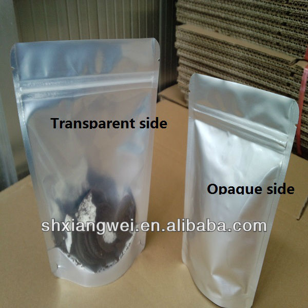 custom printed STAND UP POUCH with zip lock and tear notch