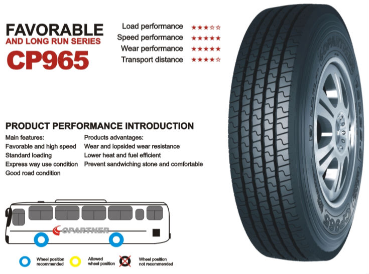 11R22.5 12R22.5 Copartner brand Radial Truck tires