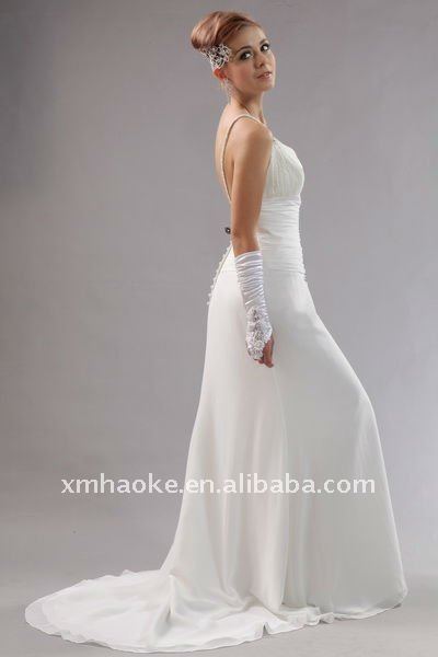 B0229 Unique Sexy Backless Wedding Dresses Detailed info for B0229 Unique